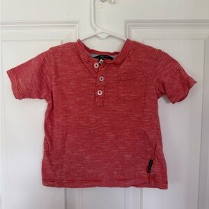 Ben Sherman Red Heathered Short Sleeve Boy T-shirt - Size 18 months